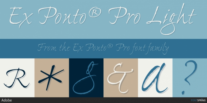 Przykład czcionki Ex Ponto Pro Light