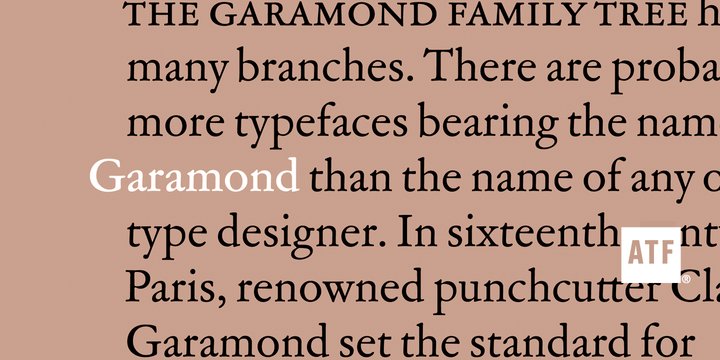 Przykład czcionki Garamond 3 Bold