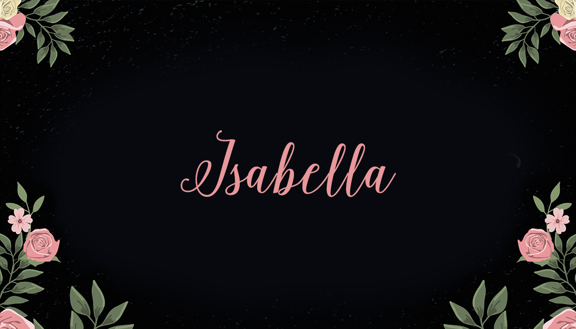 Przykład czcionki Isabella Regular