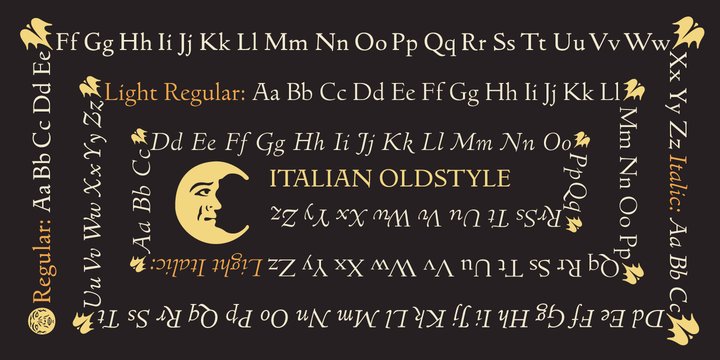 Przykład czcionki Italian Old Style Bold Italic