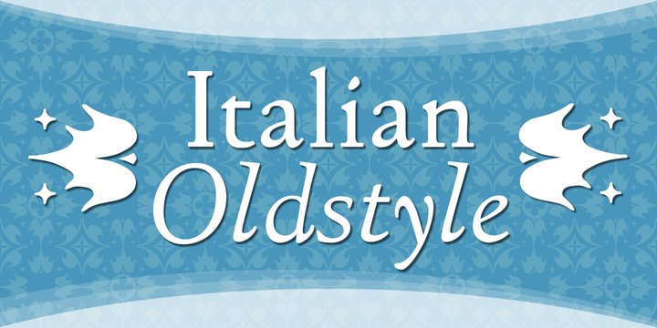 Przykład czcionki Italian Old Style