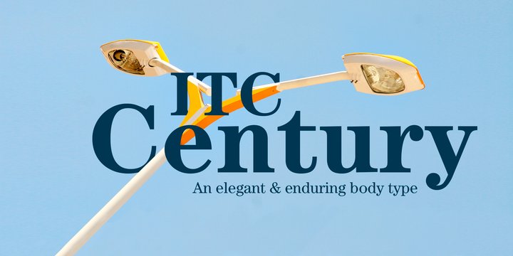 Przykład czcionki ITC Century Light Condensed