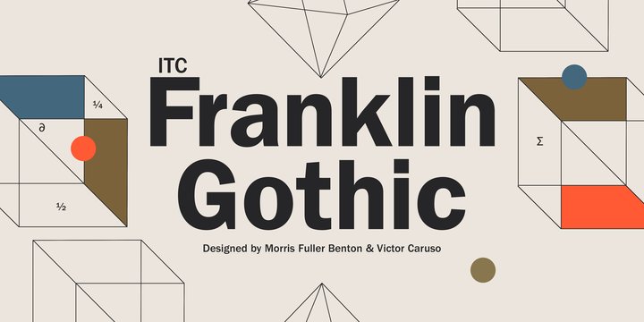 Przykład czcionki ITC Franklin Gothic Compressed Demi Italic