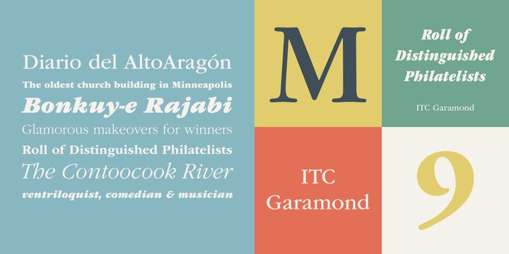 Przykład czcionki ITC Garamond Condensed Light Italic