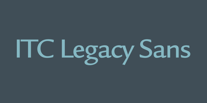 Przykład czcionki ITC Legacy Sans Medium Italic