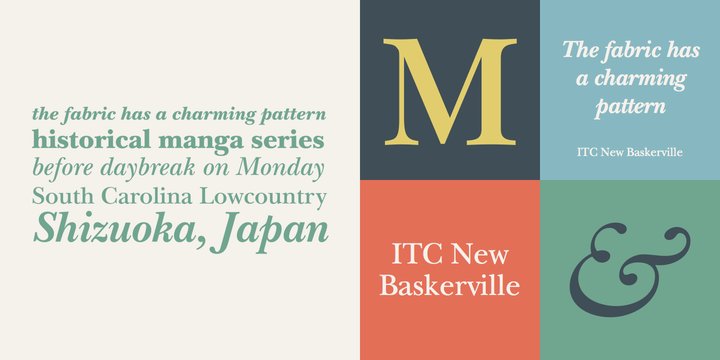 Przykład czcionki ITC New Baskerville Bold