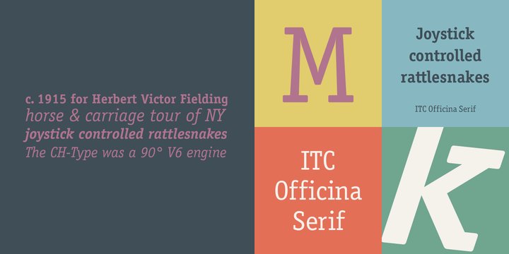 Przykład czcionki ITC Officina Serif