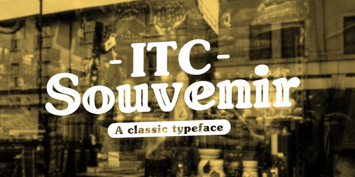 Przykład czcionki ITC Souvenir Demi Italic