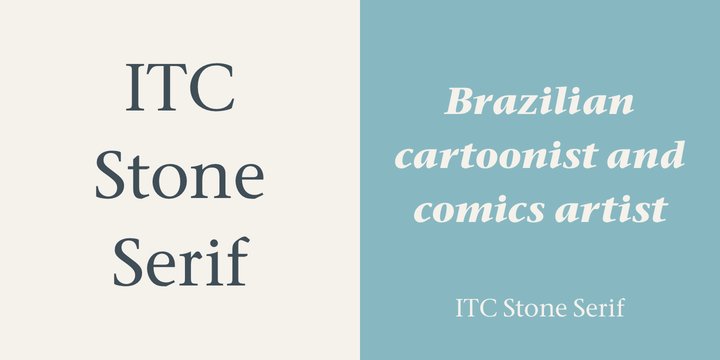 Przykład czcionki ITC Stone Serif Medium