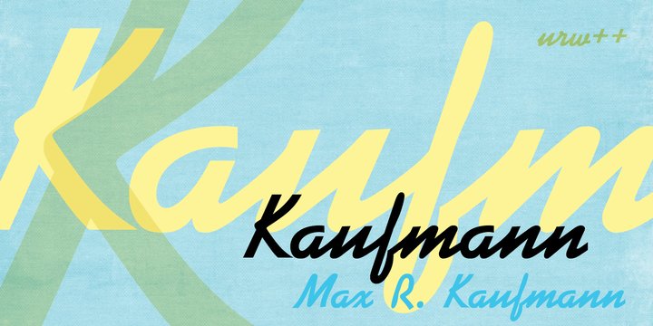 Przykład czcionki Kaufmann Bold
