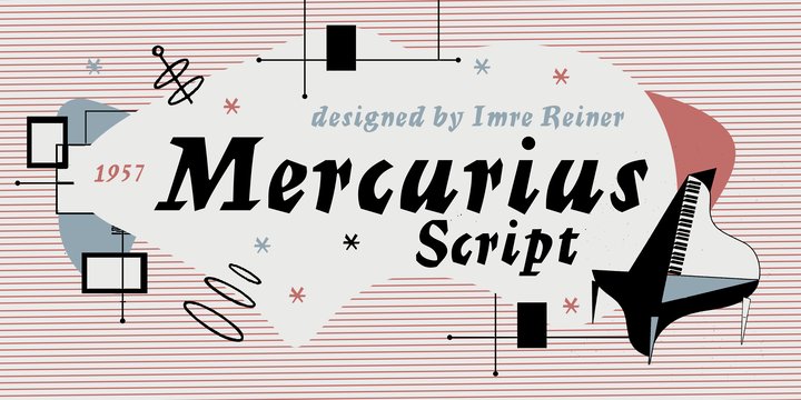 Przykład czcionki Mercurius Bold