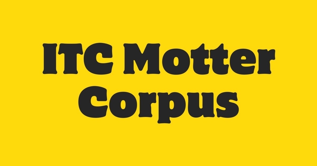Przykład czcionki ITC Motter Corpus Semi Cond