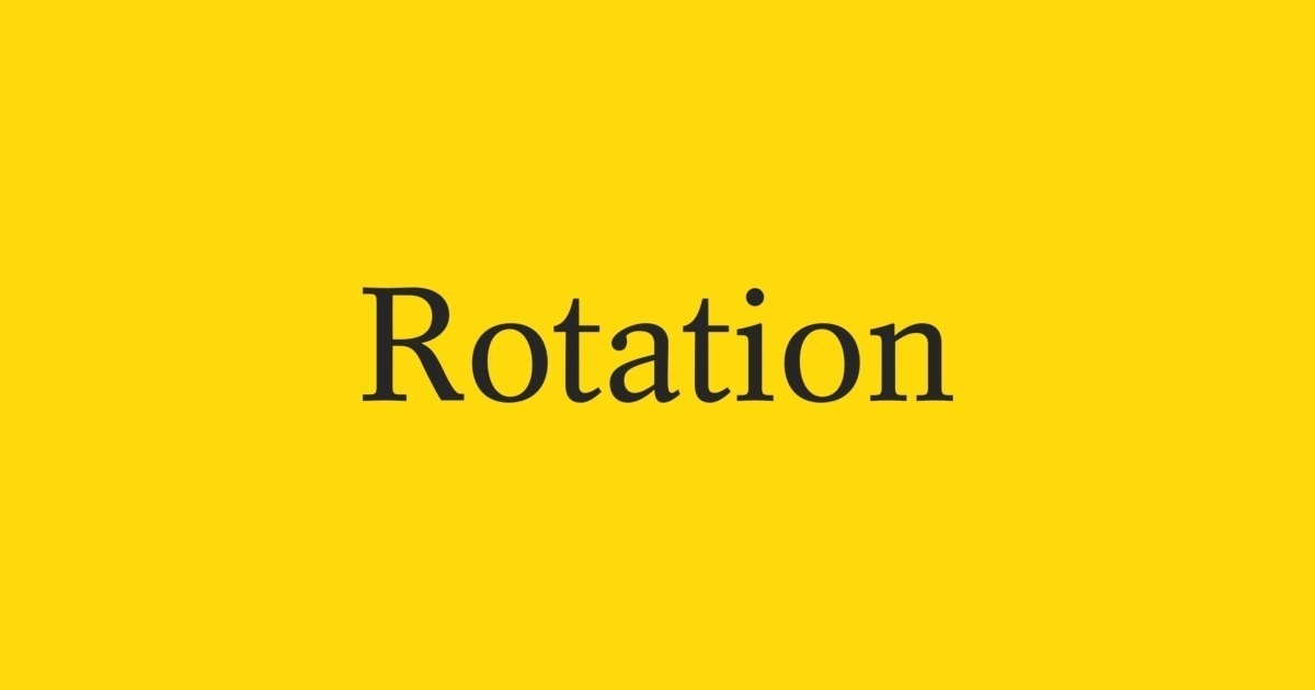 Przykład czcionki Rotation Roman