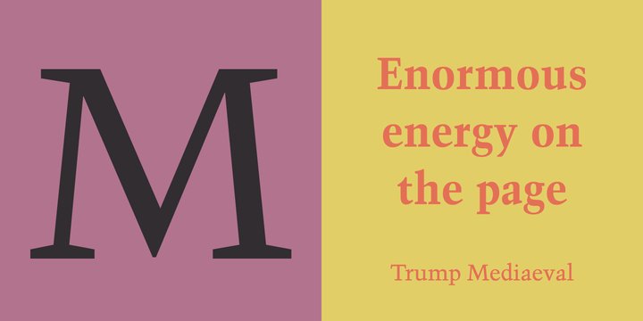 Przykład czcionki Trump Mediaeval Bold Italic