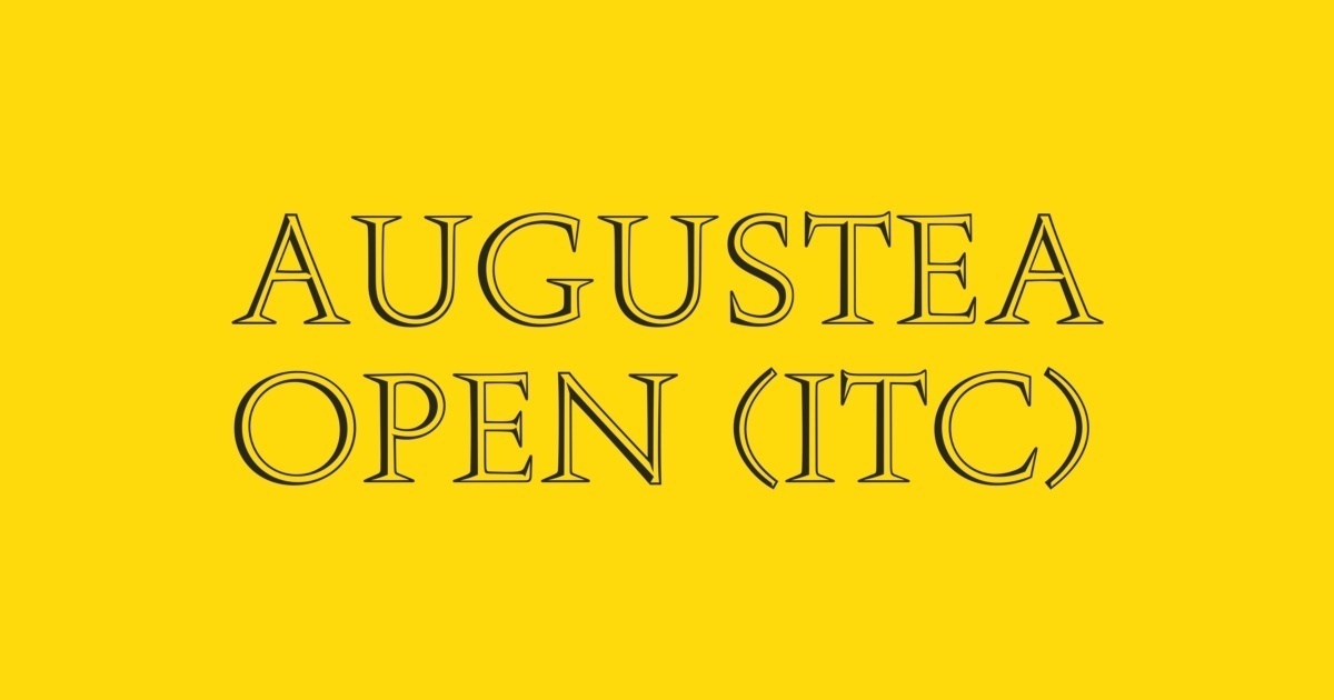 Przykład czcionki Augustea Open