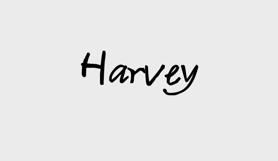 Przykład czcionki Harvey