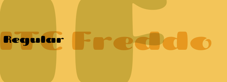 Przykład czcionki Freddo ITC