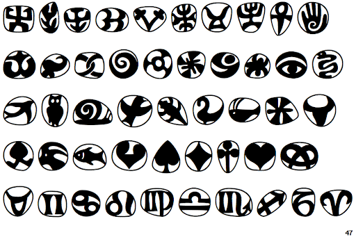 Przykład czcionki Frutiger Symbols