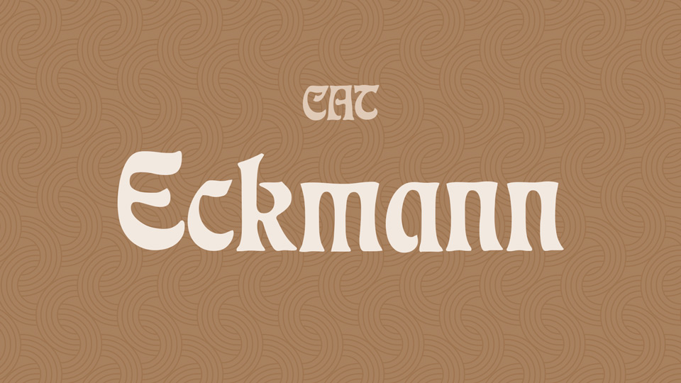 Przykład czcionki Eckmann