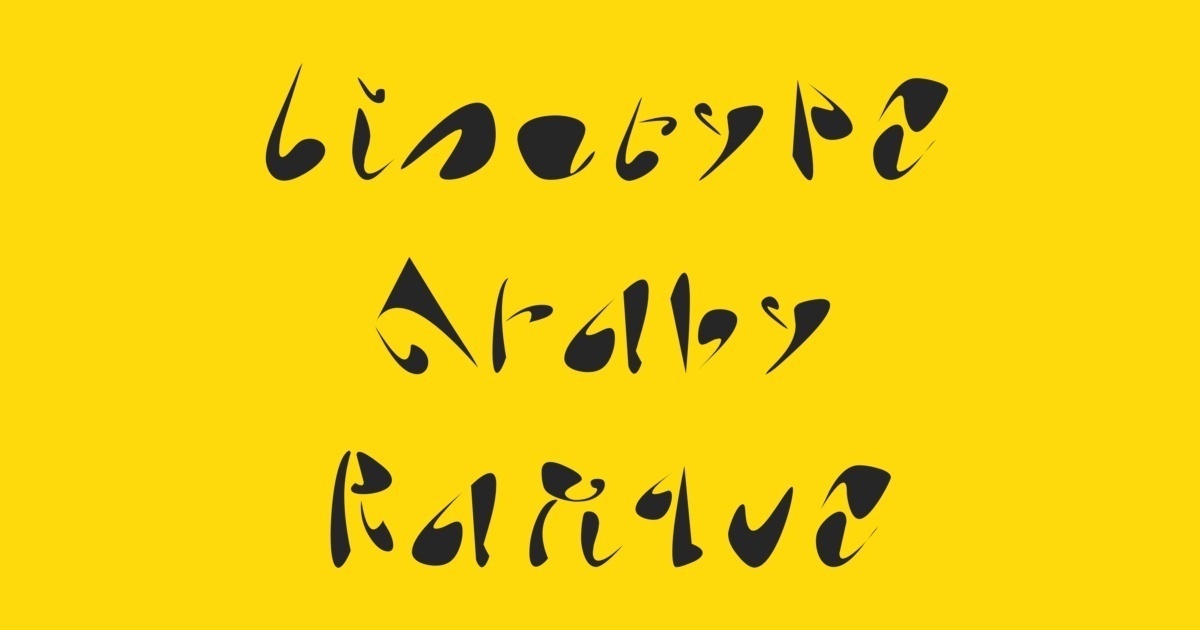 Przykład czcionki Linotype Araby Rafique