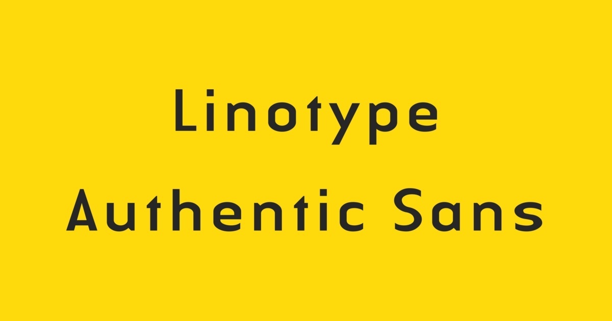 Przykład czcionki Linotype Authentic Sans Medium Italic