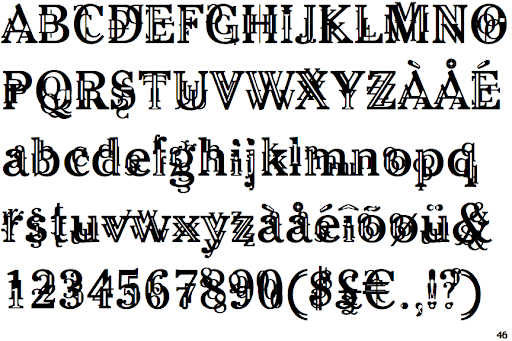 Przykład czcionki Linotype Barock