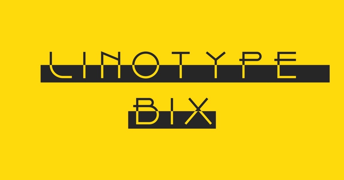 Przykład czcionki Linotype Bix