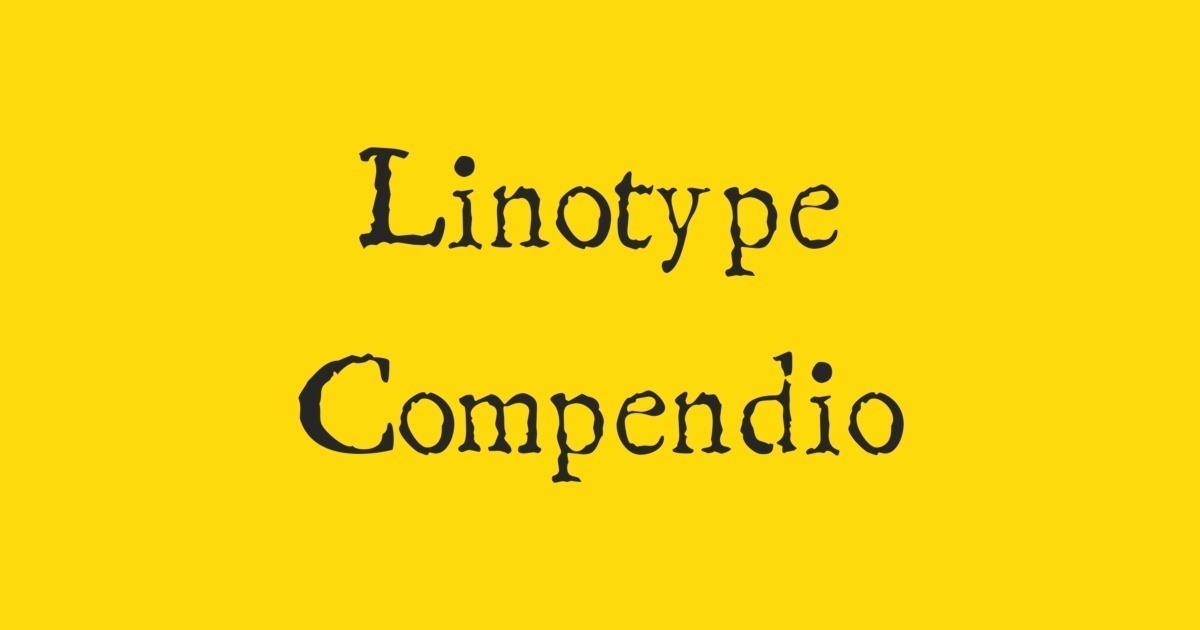 Przykład czcionki Linotype Compendio