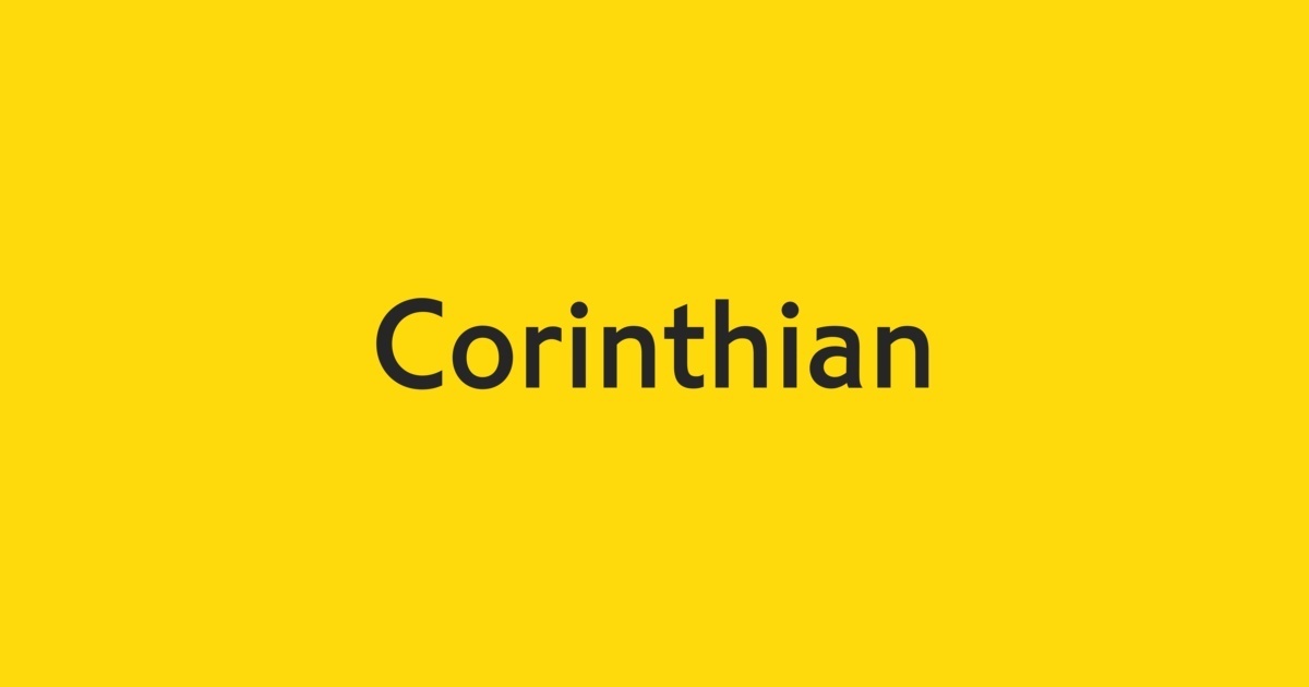 Przykład czcionki Corinthian Bold Condensed