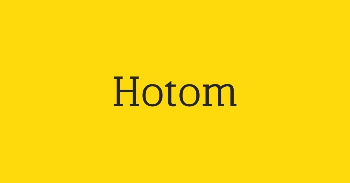 Przykład czcionki HoTom