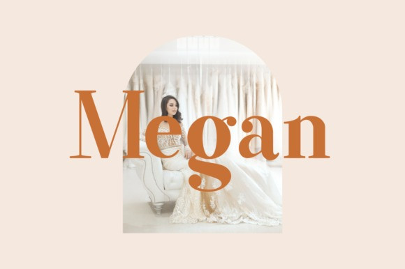 Przykład czcionki Megan