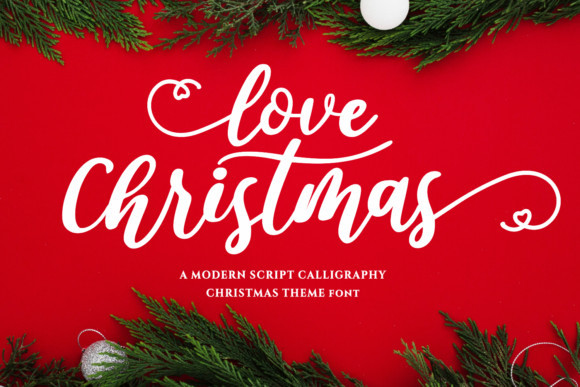 Przykład czcionki Christmas Love Italic