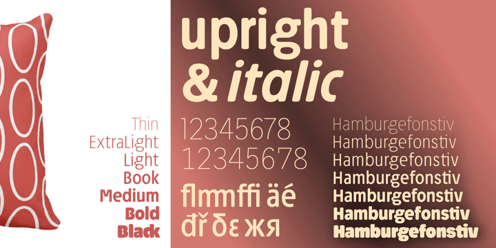 Przykład czcionki Josefa Rounded Bold Italic