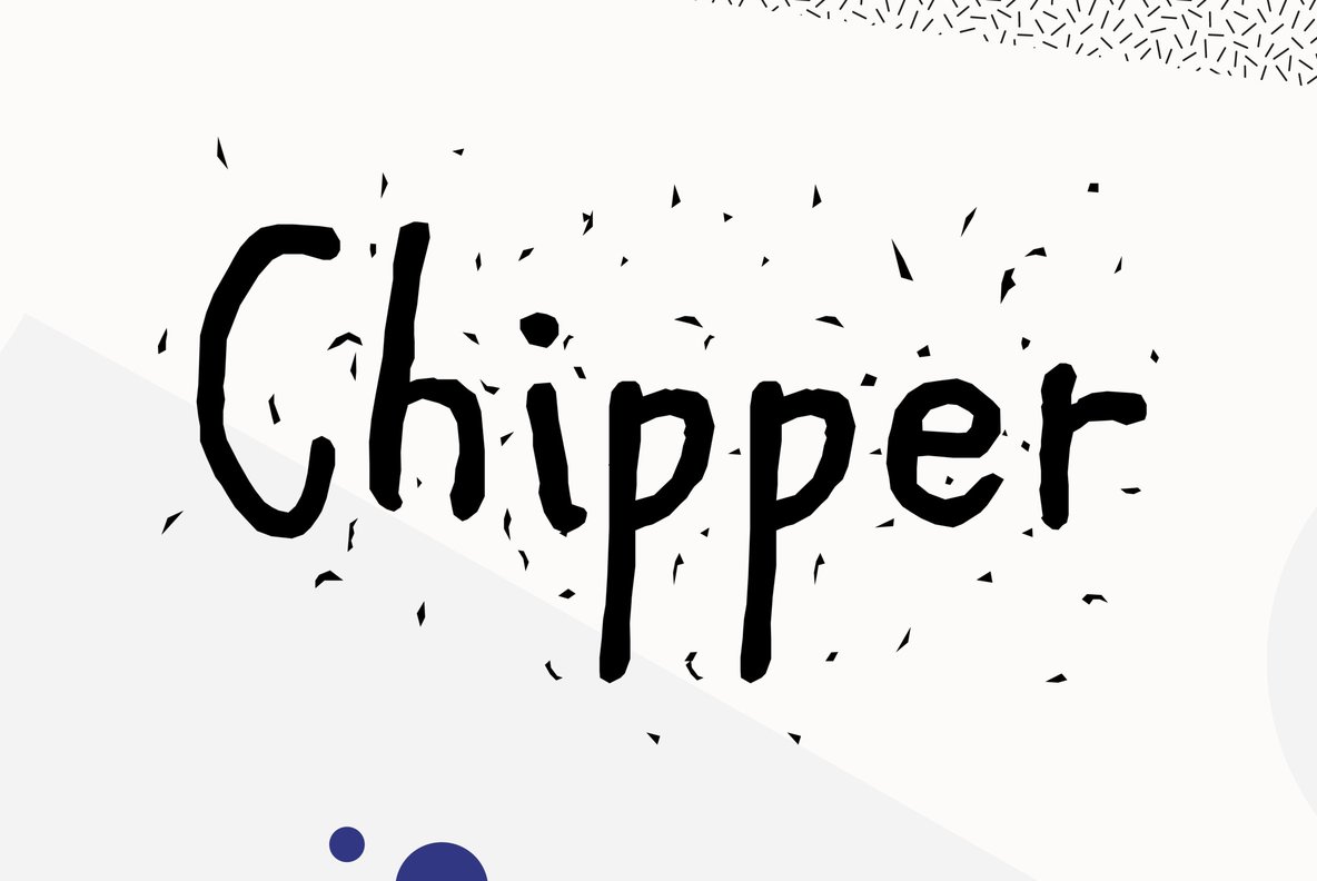 Przykład czcionki Chipper