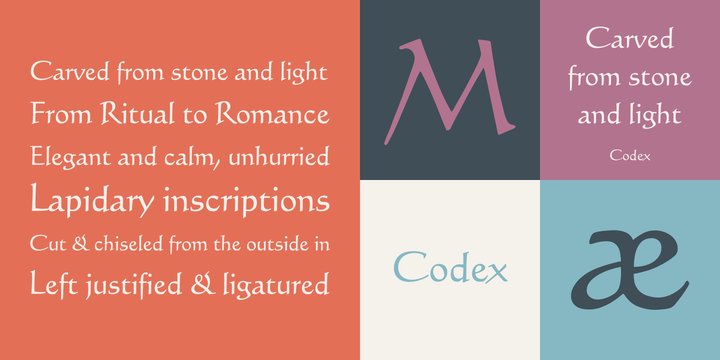 Przykład czcionki Codex