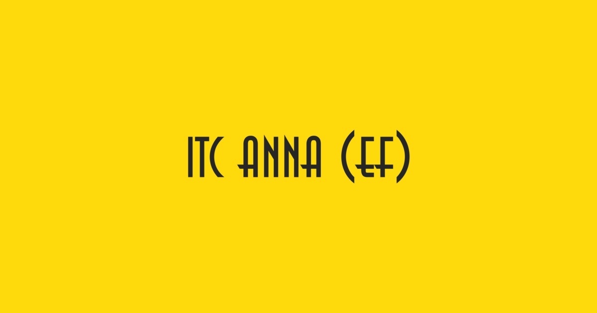 Przykład czcionki Anna ITC
