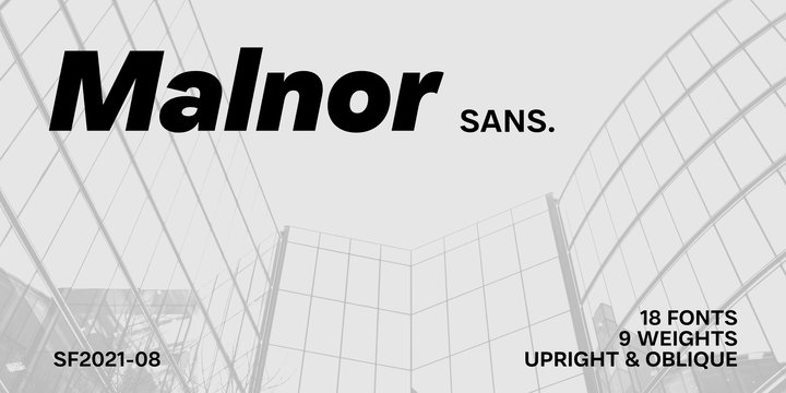 Przykład czcionki Malnor Sans SemiBold