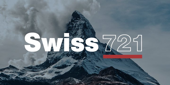 Przykład czcionki Swiss 721 Condensed