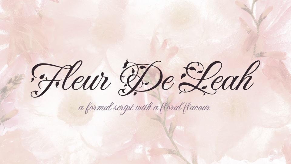 Przykład czcionki Fleur De Leah