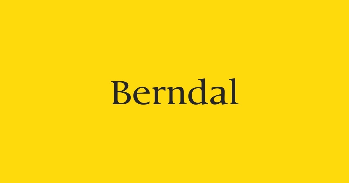 Przykład czcionki Berndal