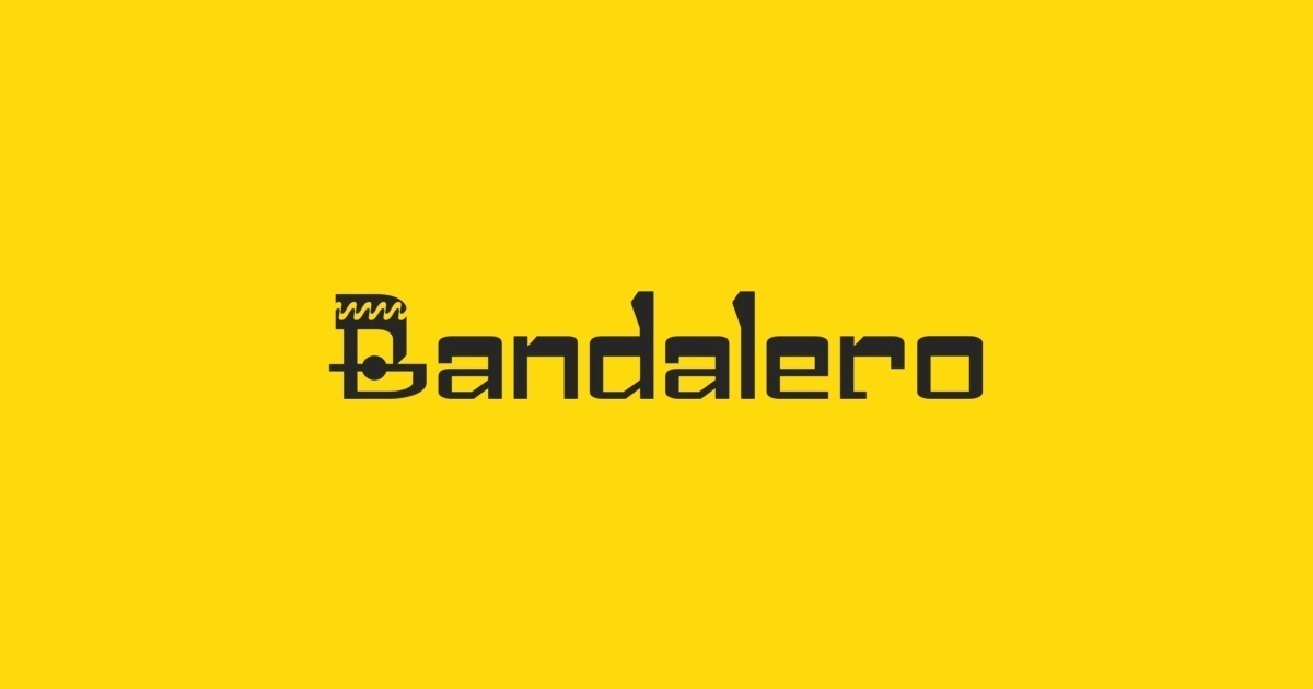 Przykład czcionki Bandalero