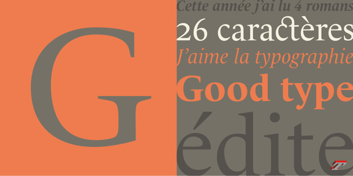 Przykład czcionki Le Monde Livre SemiBold Italic