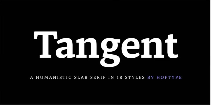 Przykład czcionki Tangient Serif Regular