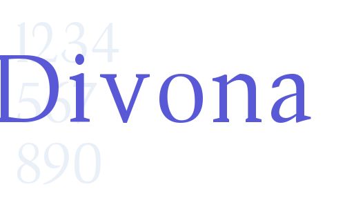 Przykład czcionki Divona