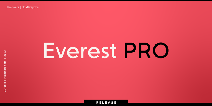 Przykład czcionki Everest Pro