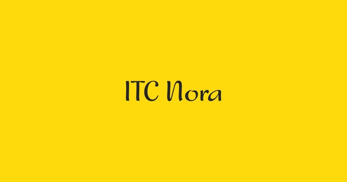 Przykład czcionki Nora ITC