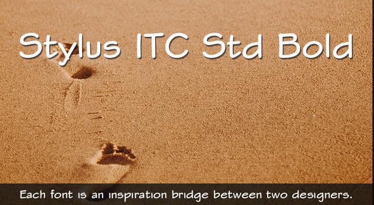 Przykład czcionki Stylus ITC