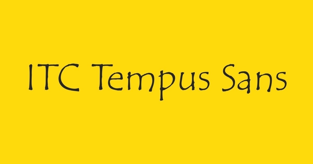 Przykład czcionki Tempus ITC