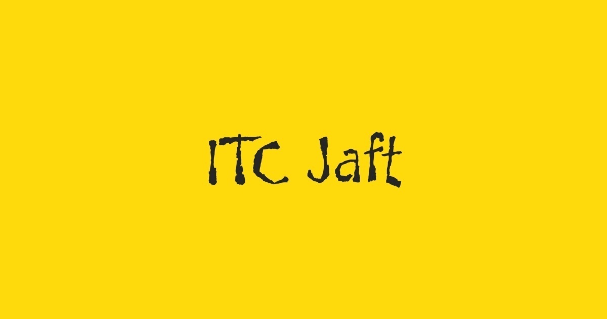 Przykład czcionki Jaft ITC