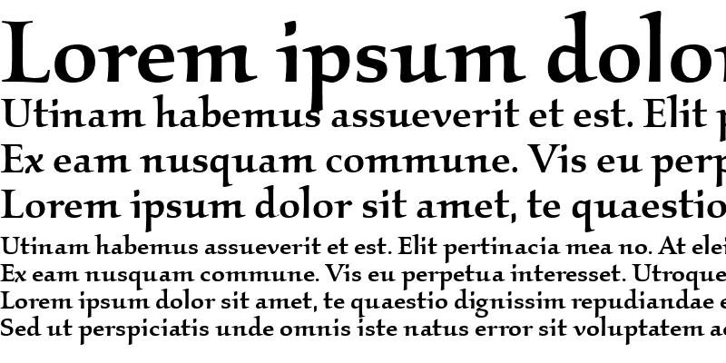 Przykład czcionki Kallos Md ITC Medium Italic